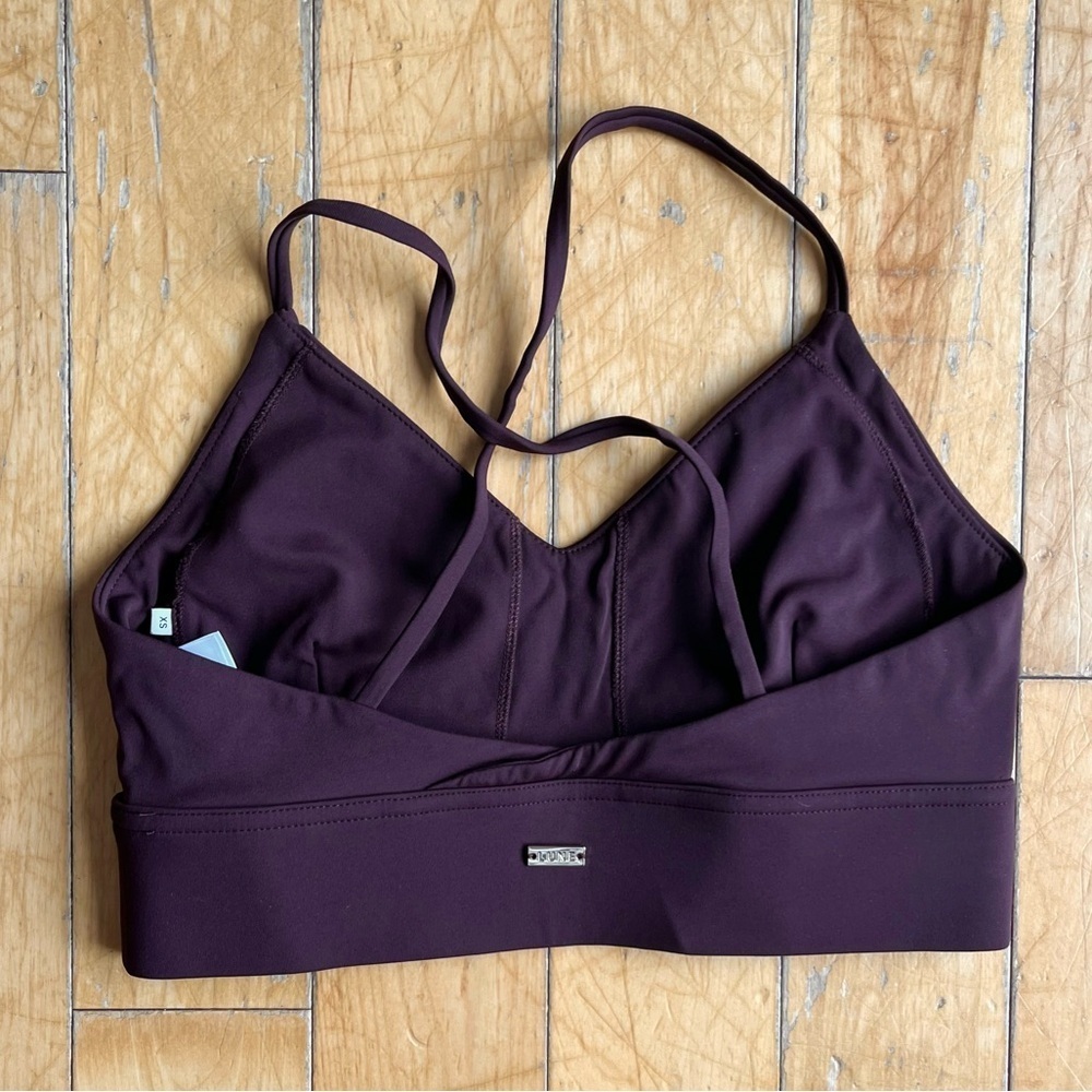 Lune Active Felice Purple Maroon Sport Bra Size XS - Picture 2 of 5